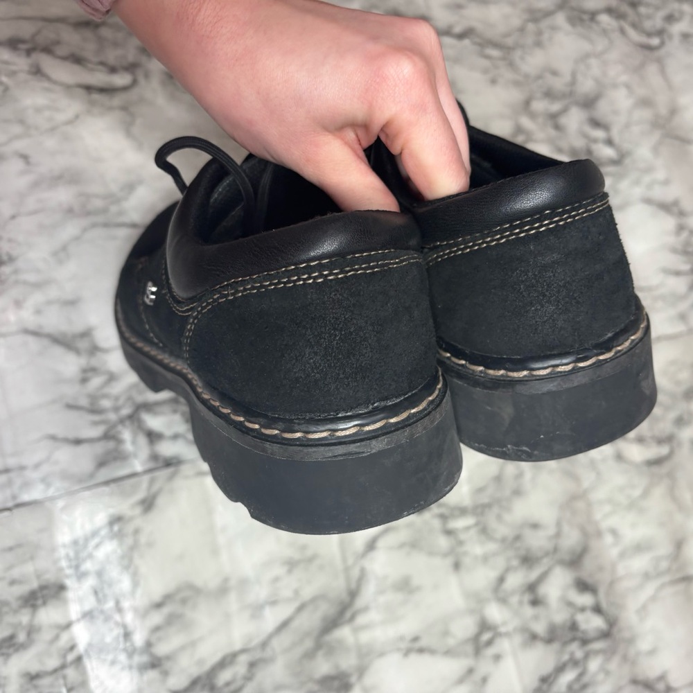 Skechers Black Oxford Chunky platform Y2K Goth Lace Up Shows size 10 - Picture 3 of 6